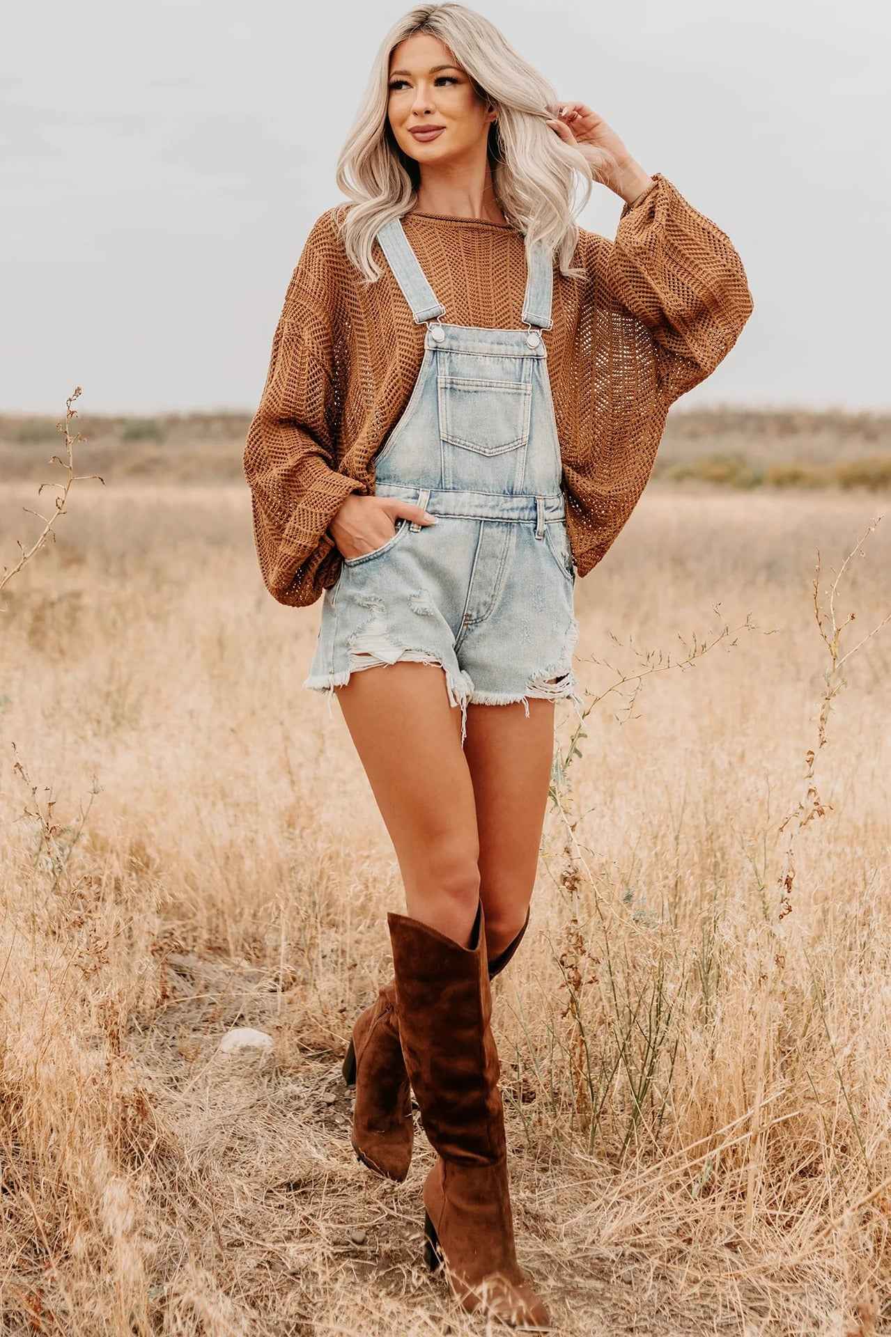 Denim Bottoms Women's Overalls
