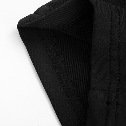 MUNSIEUR Slim Fit Sleeveless Halter Cross Jumpsuit