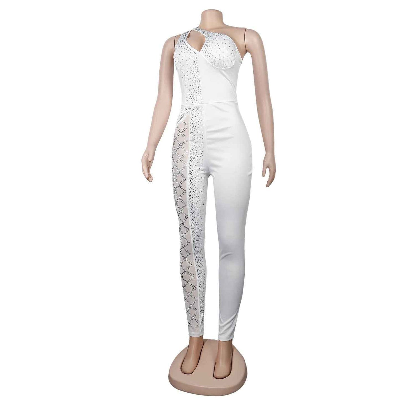 Sexy Slim Drilling One Piece Nightclub Uniform Jumpsuit