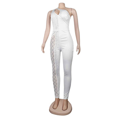 Sexy Slim Drilling One Piece Nightclub Uniform Jumpsuit