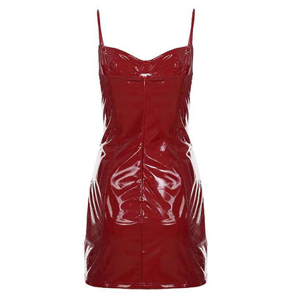 Leather Strap Dress