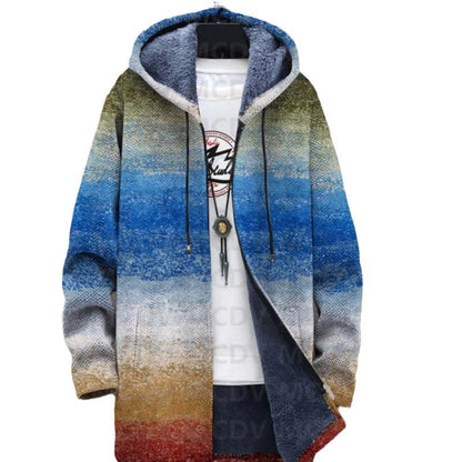 Men's Munsieur Brand Fashion Digital Printing Fleece Padded Coat - Munsieur