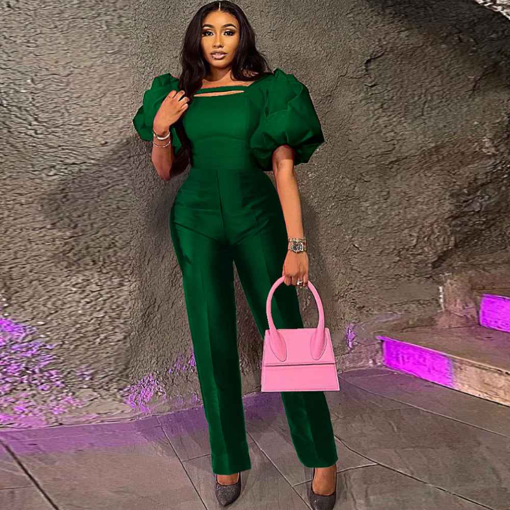 Puff Sleeve Jumpsuit Elegant