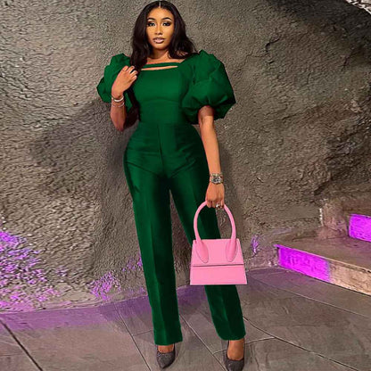 Puff Sleeve Jumpsuit Elegant