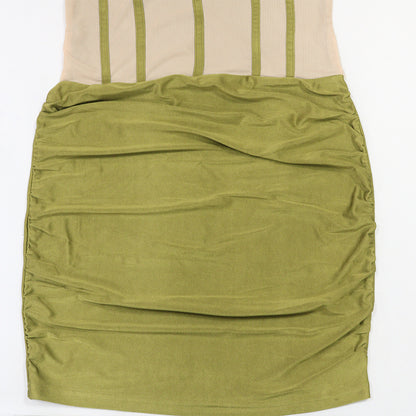 Sleeveless Furry Dress and Sheath