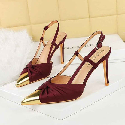Cocktail High Heels Stiletto Heel Satin Bow