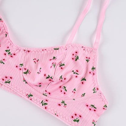 Spring Summer Lingerie Two Piece Set Casual