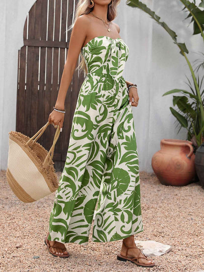 One Piece Tube Top Jumpsuit