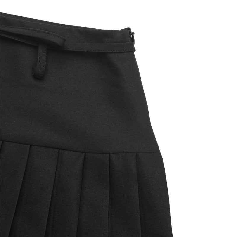 Leopard Print Women's Pleated Skirt