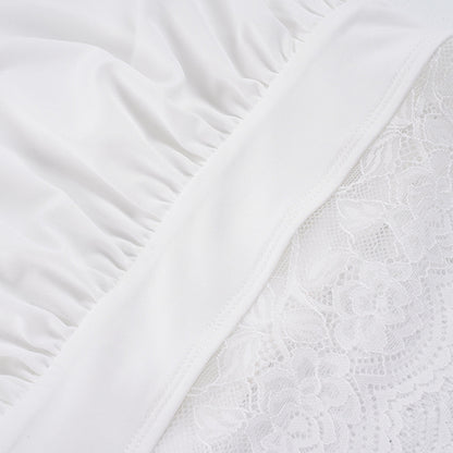 Halter Spaghetti Strap Backless Lace Blouse