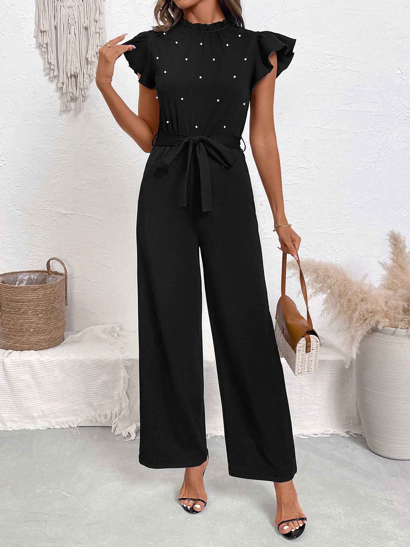 Lace Collar Jumpsuit