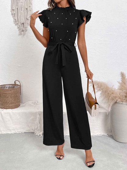 Lace Collar Jumpsuit