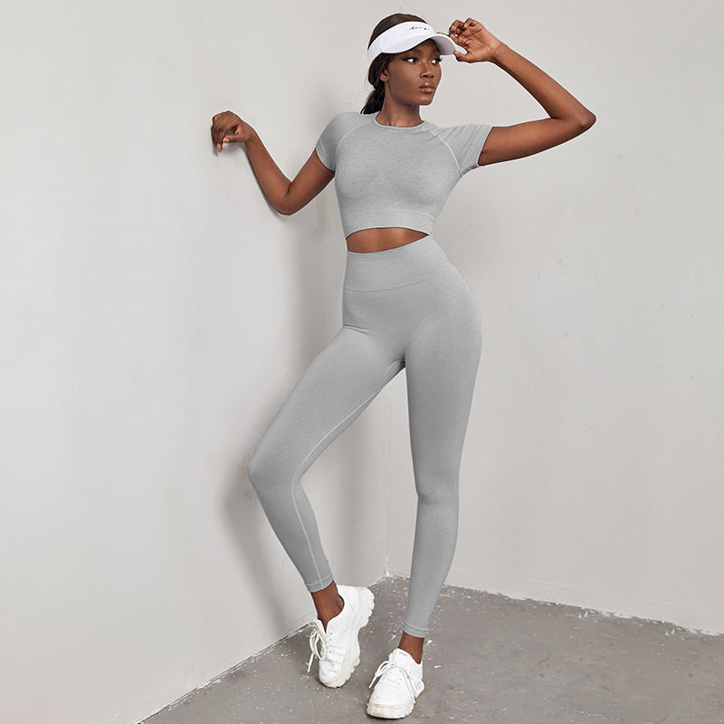 Quick-drying Workout Clothes High Waist Hip Lift Yoga Set - Munsieur