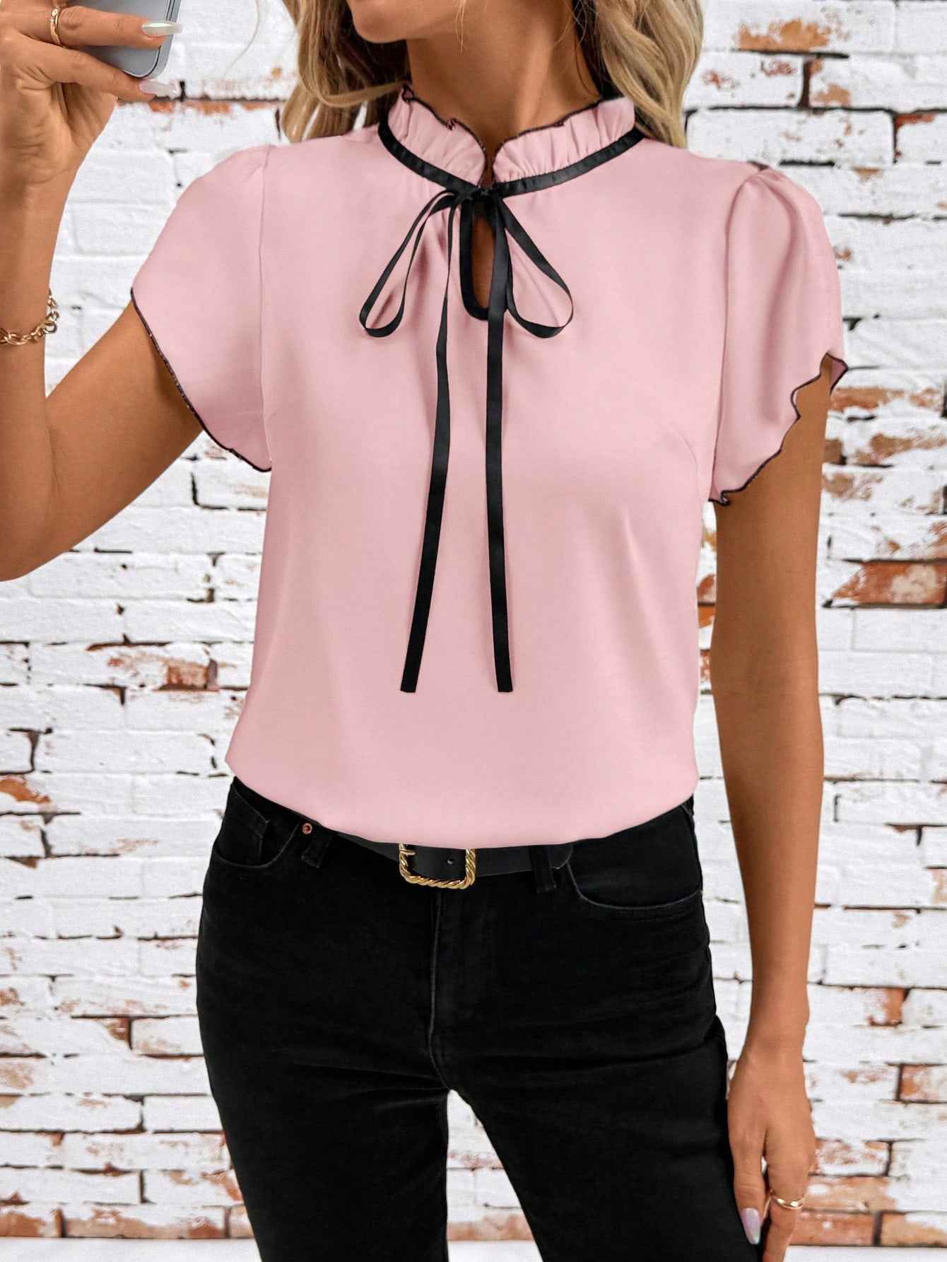 MUNSIEUR All Pleated Blouse