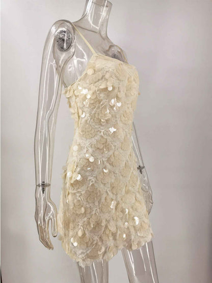 Backless Spaghetti Strap Party Dress