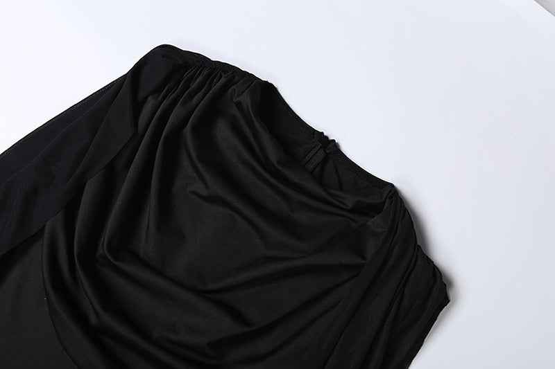 Elegant round Collar Gauze Ribbon Jumpsuit