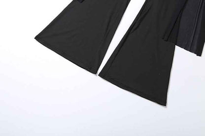Elegant round Collar Gauze Ribbon Jumpsuit