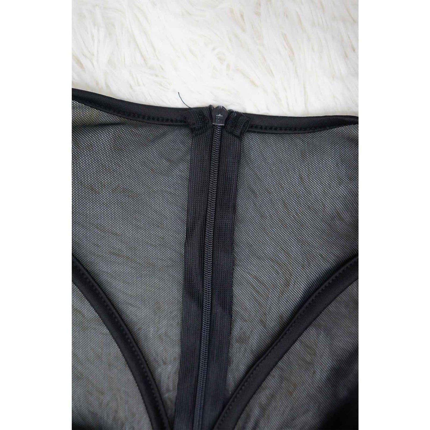 Solid Color Sexy See through Jumpsuit Women