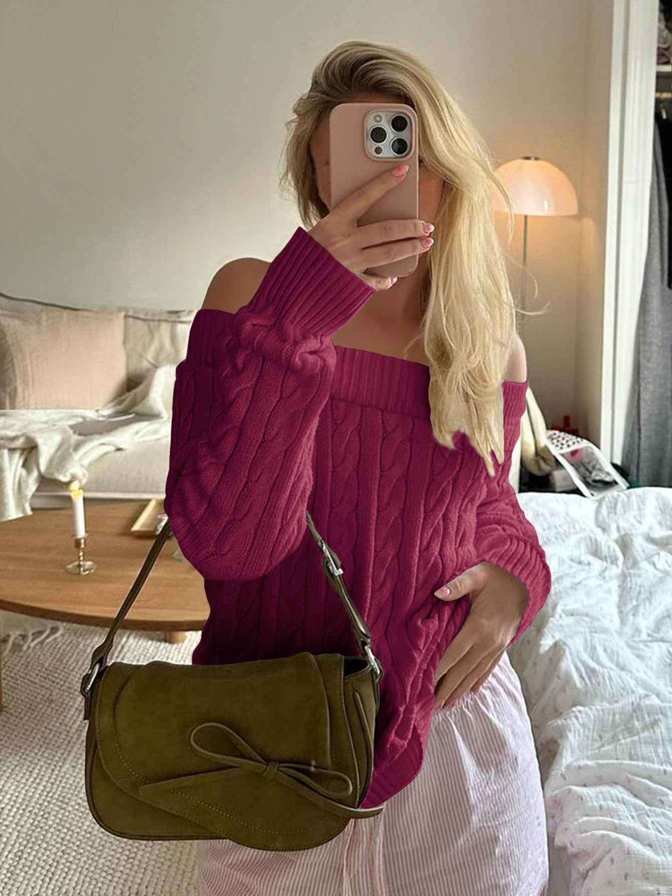 Solid Color Sweater