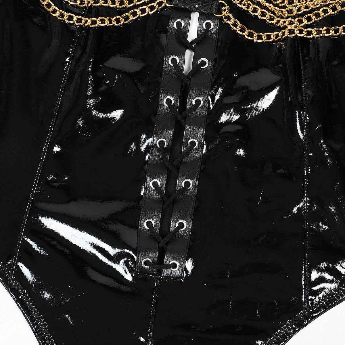 Seduction Metal Bodysuit Lingerie