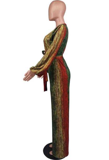 Long Sleeve Jumpsuit Loose Casual