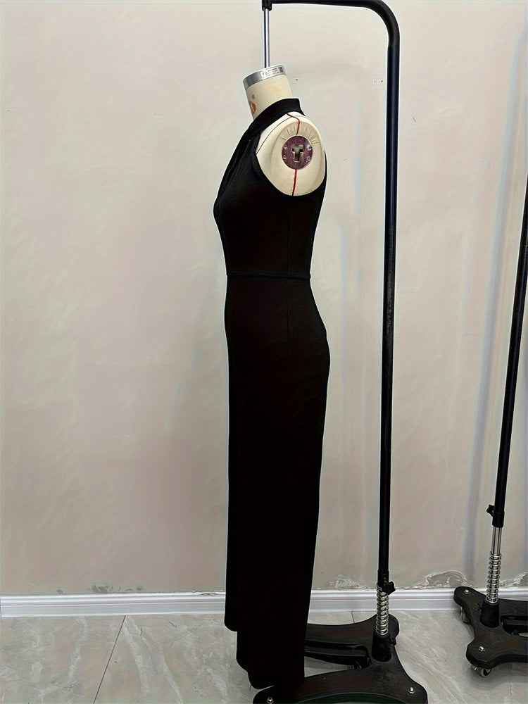 Jumpsuit Elegant Halter Sleeveless Goddess Jumpsuit Casual