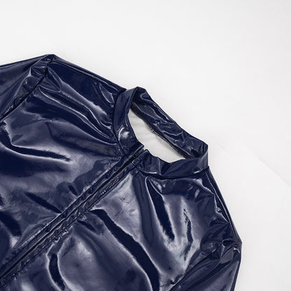 Faux Leather Zipper Dress New Arrivals MUNSIEUR