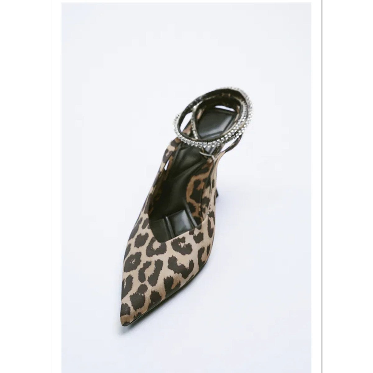 Women's Personalized Leopard Print Suede Mid Heel Pointed Toe Heels - Munsieur