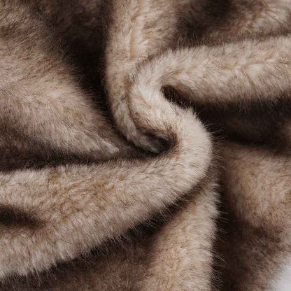 Pleated Low Waist Sexy Fur Sheath Skirt