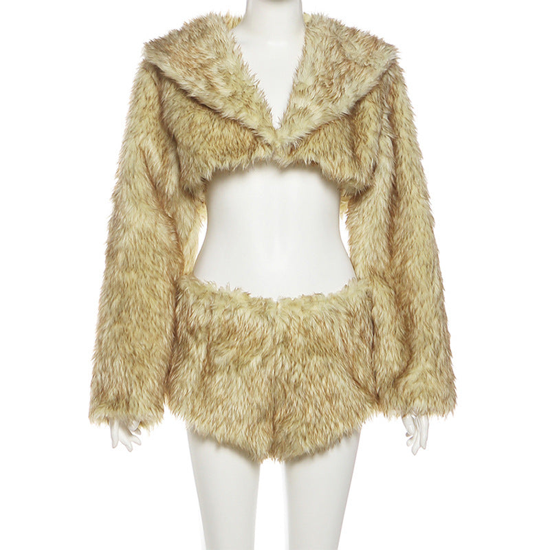Furry Bottoms Two Piece Set