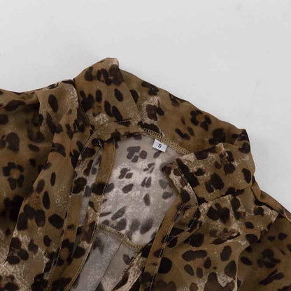 Leopard Print Design Blouse