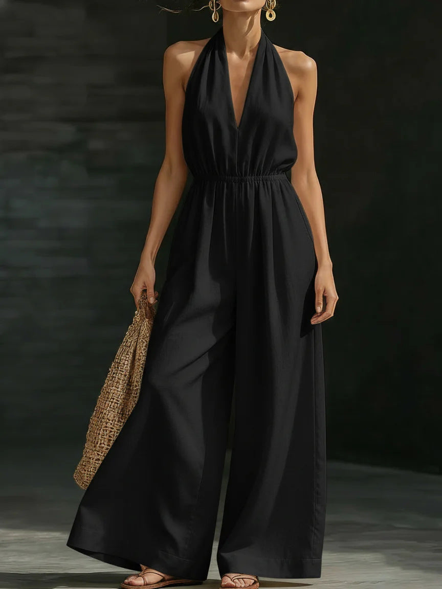 Casual Halter Jumpsuit MUNSIEUR New Arrivals