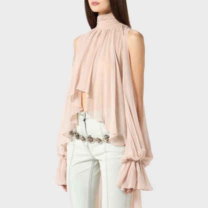 Casual Irregular Asymmetric Blouse