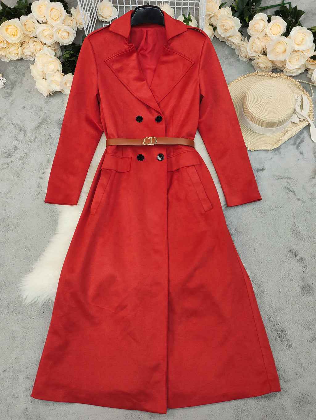 Solid Color Thickened Long Outerwear Jacket MUNSIEUR New Arrivals Daily!