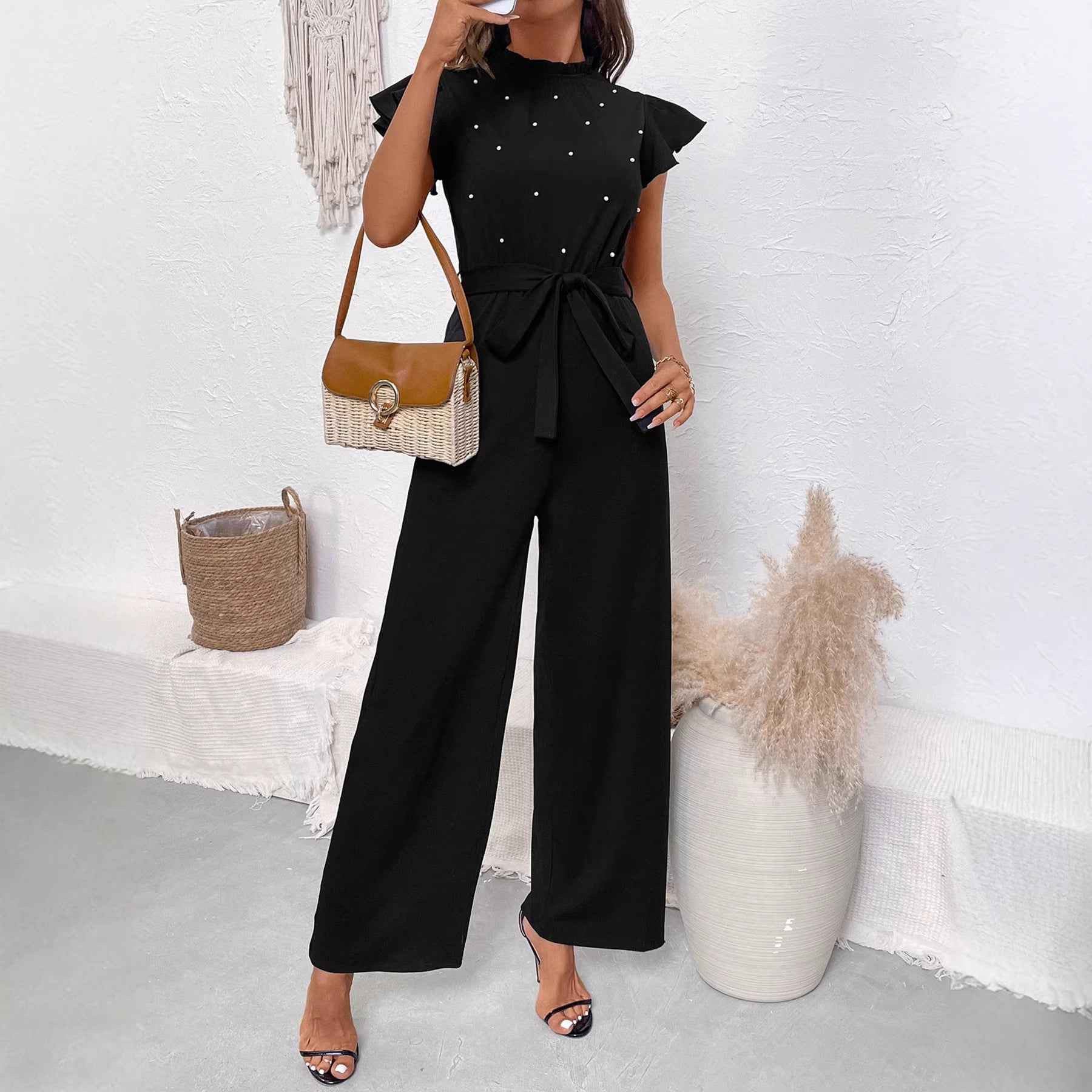 Lace Collar Jumpsuit
