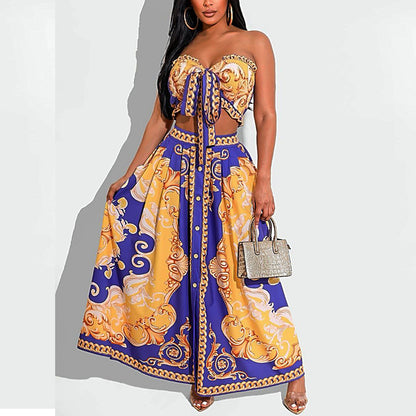 Mid Length Skirt Set