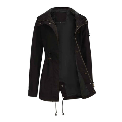 Plus Size Loose Solid Color Women's Jackets