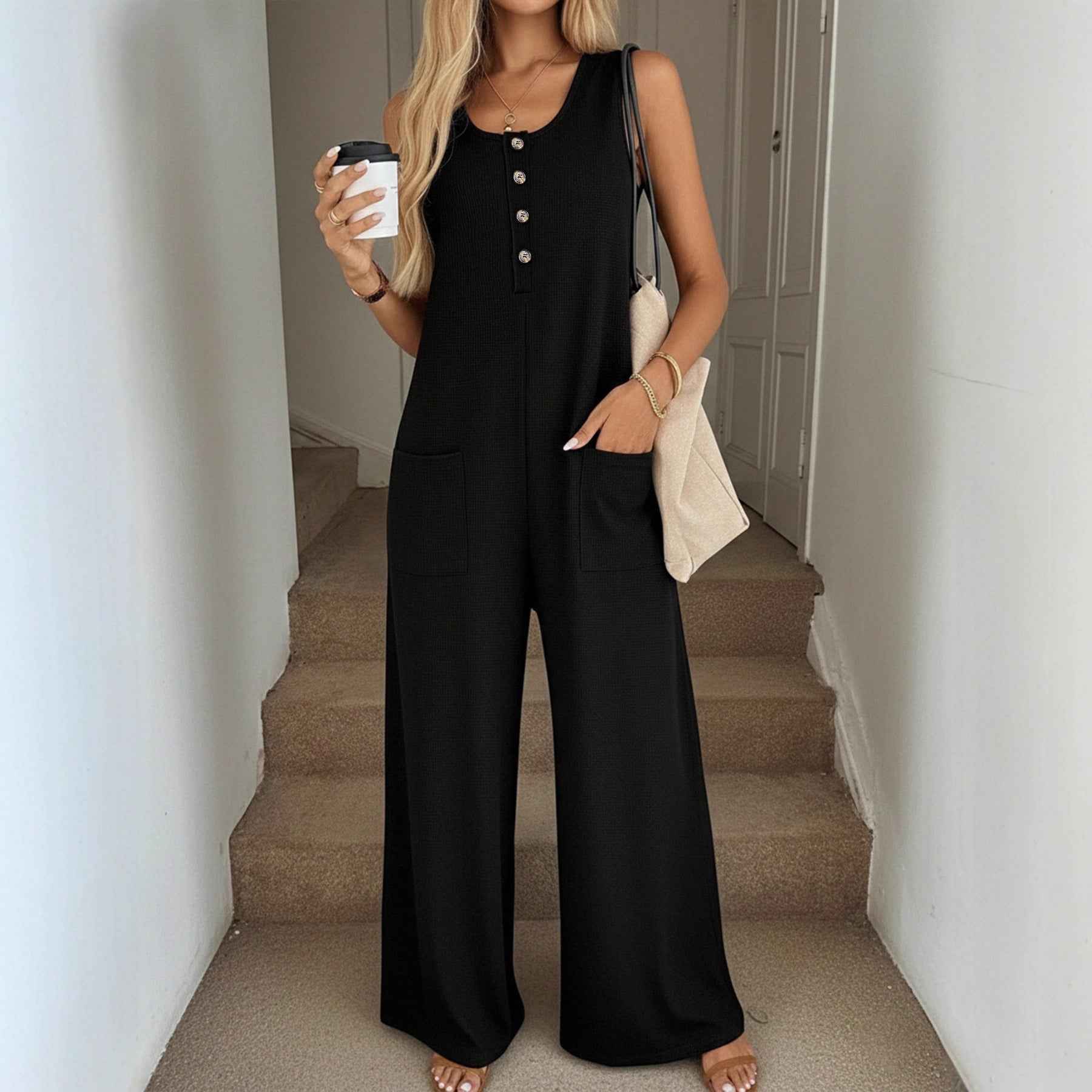 Casual Sleeveless Jumpsuit