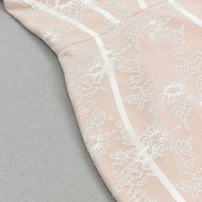 Bandage Dress Lace Ruffled Slit Sheath Fishtail MUNSIEUR