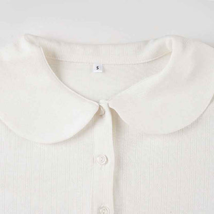 Knitted Cardigan Blouse