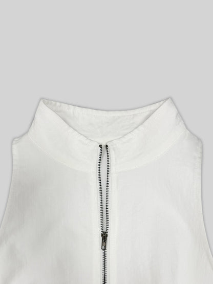 High Grade Quality White Halter Drape Jumpsuit for Women