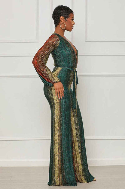Long Sleeve Jumpsuit Loose Casual