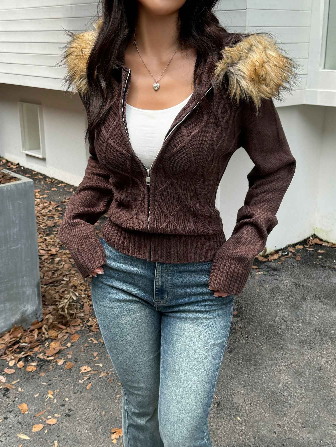 Casual Plush Long Sleeve Sweater