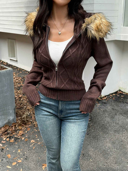 Casual Plush Long Sleeve Sweater