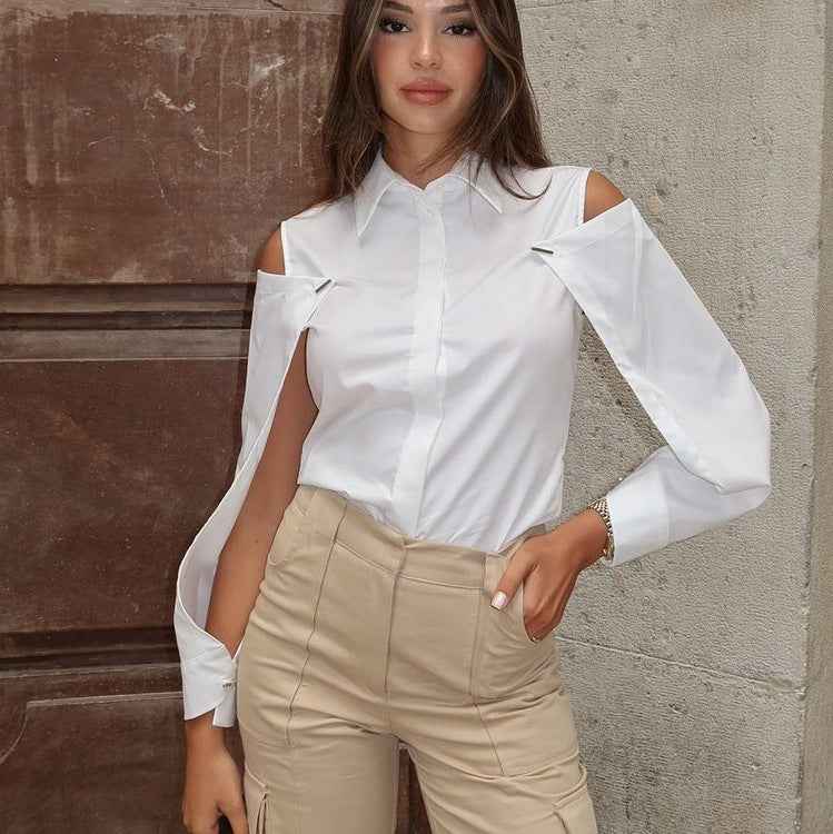 Women's Detachable Long Sleeve Blouse
