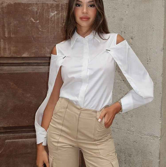 Women's Detachable Long Sleeve Blouse
