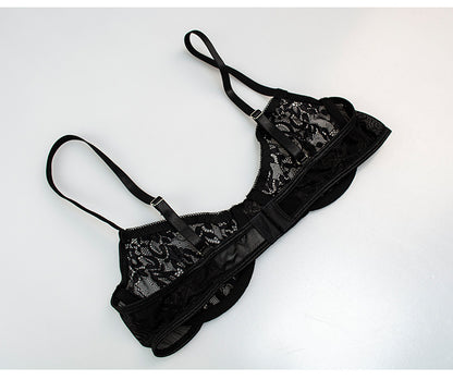 Women's Lace Sleepwear Three Piece Loungewear