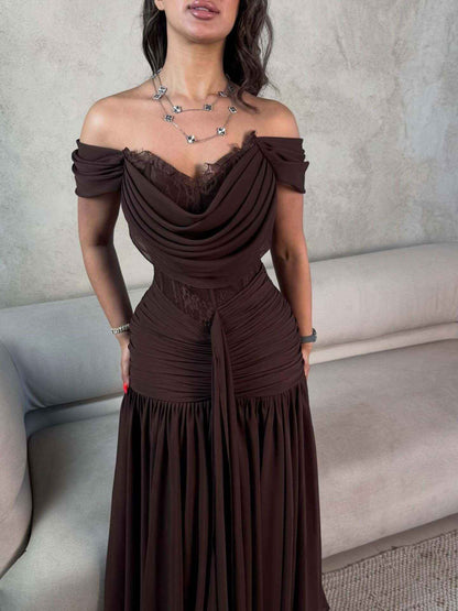 Autumn Drop Lace Big Hem Elegance Retro Dress New Arrivals
