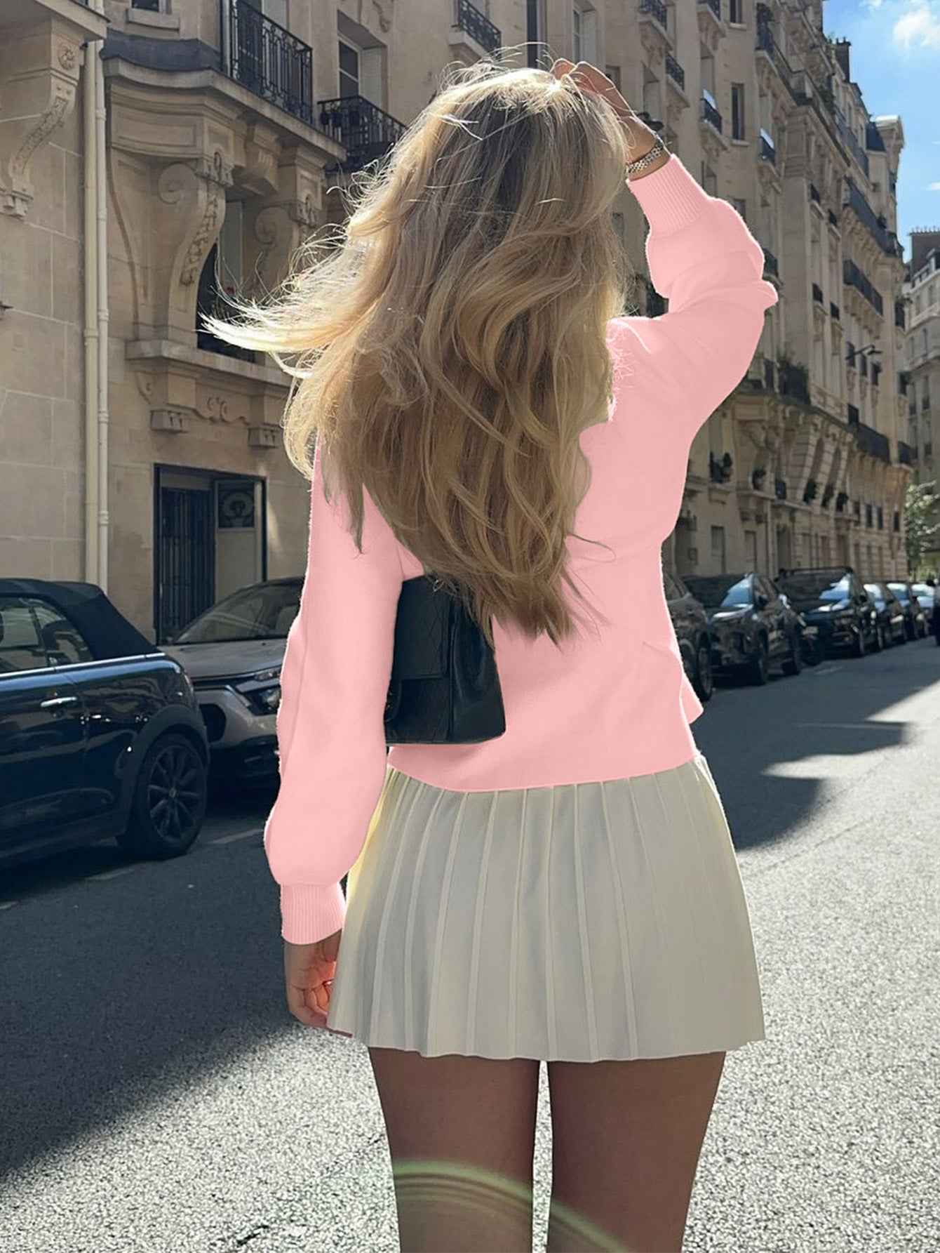 Elegant Button Long Sleeve Vest Sweater
