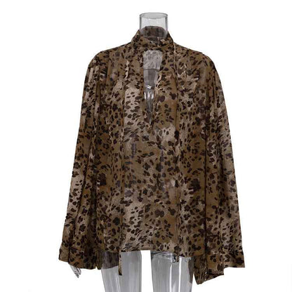 Leopard Print Design Blouse